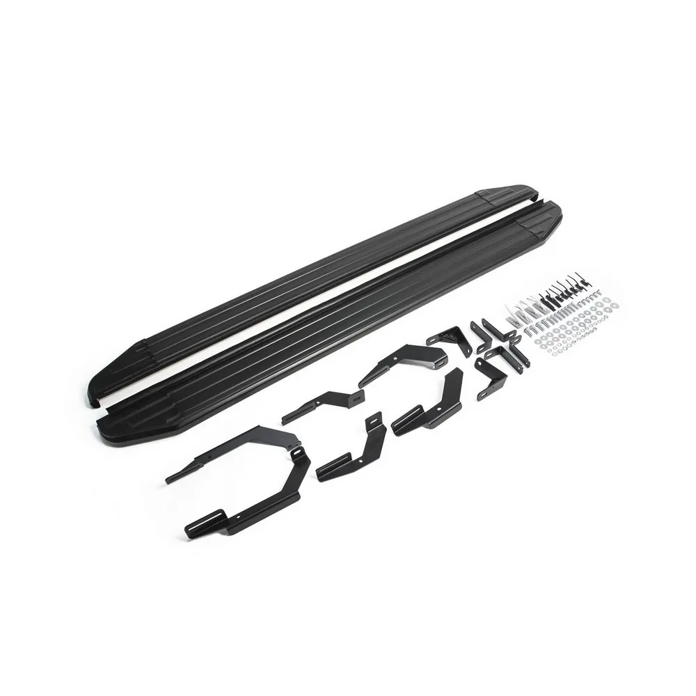 Порог алюминиевый Premium-Black Toyota Rav4 IV (CA40) 2013-2015 Черный Rival A173ALB.5705.3