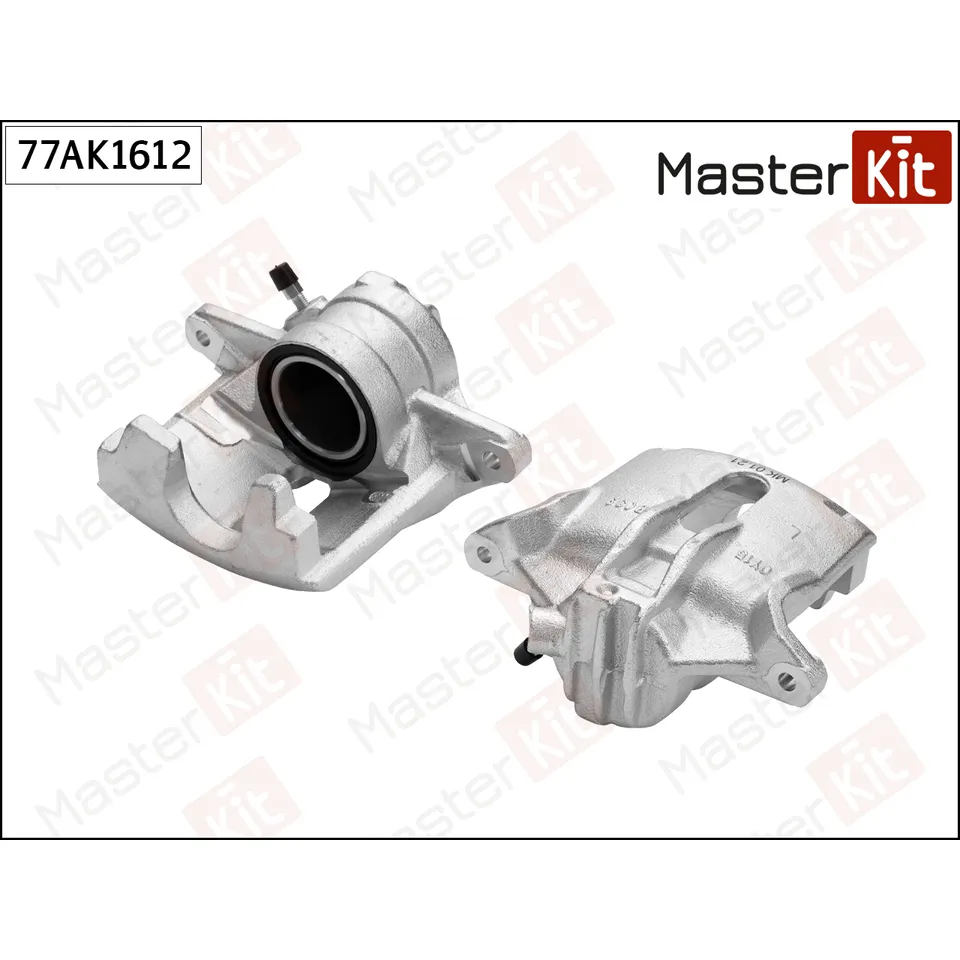 Тормозной суппорт перед. лев. Citroen DS3 2009 - 2015, Peugeot 208 (CA , CC ) 2012 - MASTERKIT 77AK1612