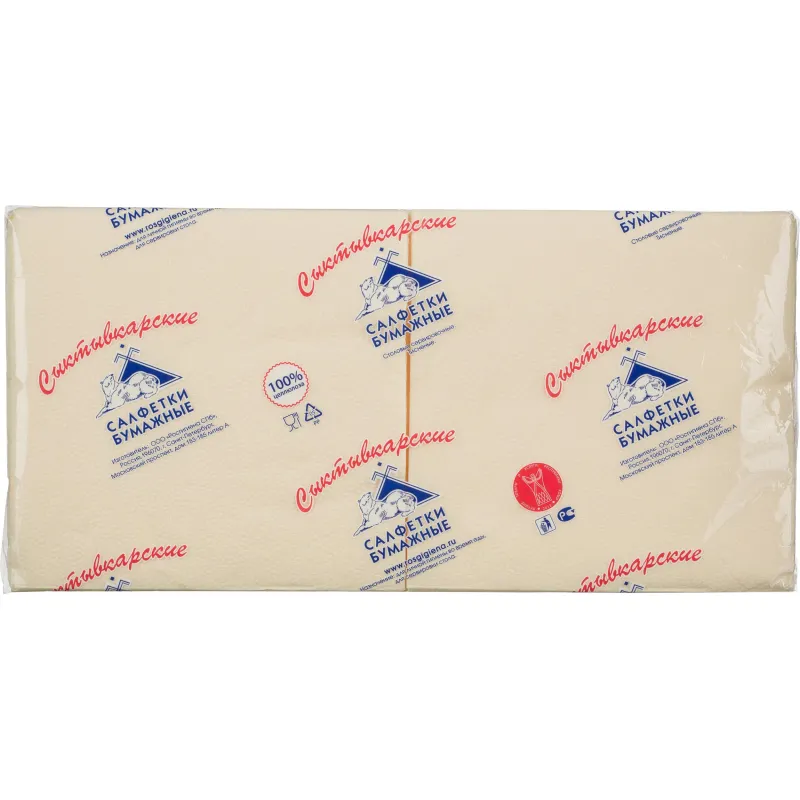 Салфетки Profi Pack 1 сл. 33х33 шампань 250 шт./уп. 643924