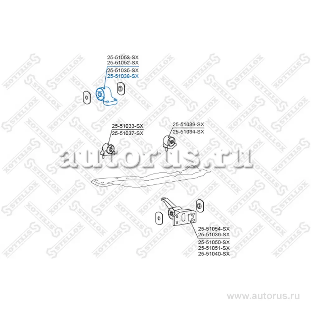 Подушка ДВС п.Hyundai Coupe 1.6 АКПП 96 STELLOX 2551038_SX