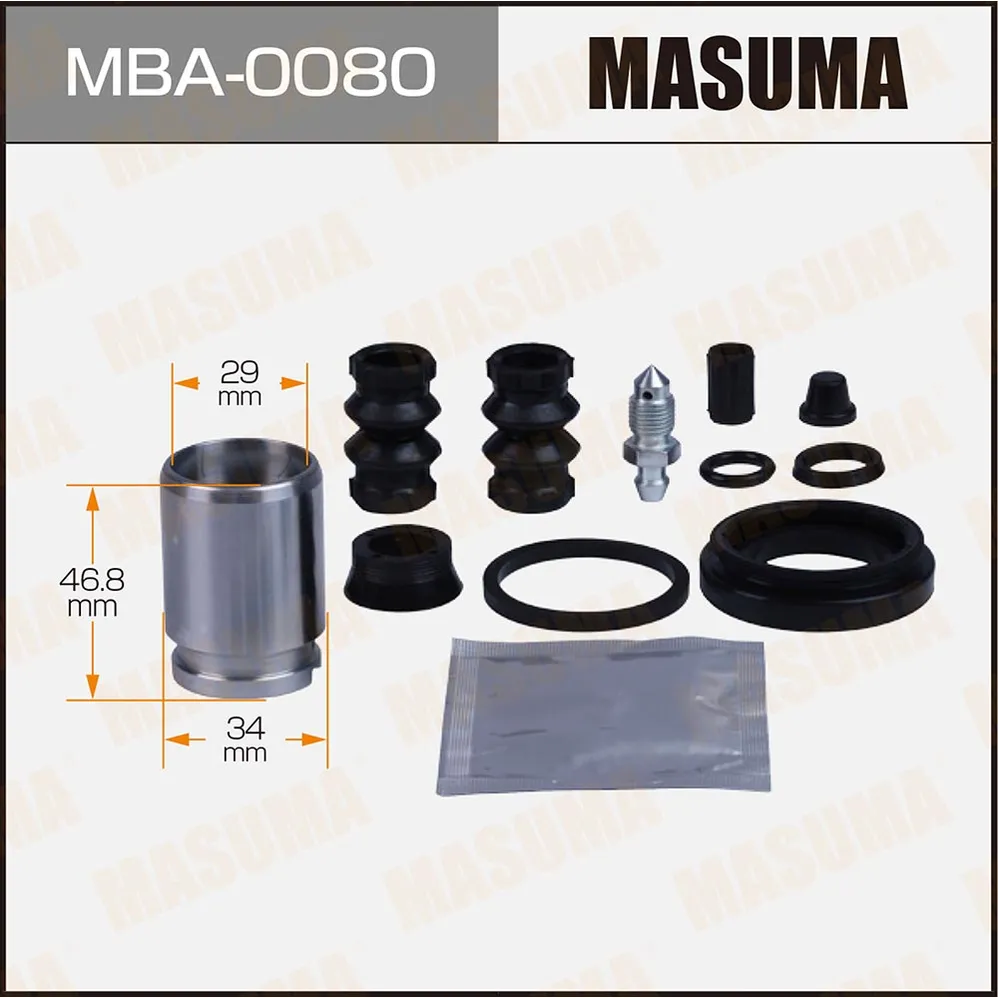 Ремкомплект тормозного суппорта с поршнем d-34 MASUMA MBA-0080