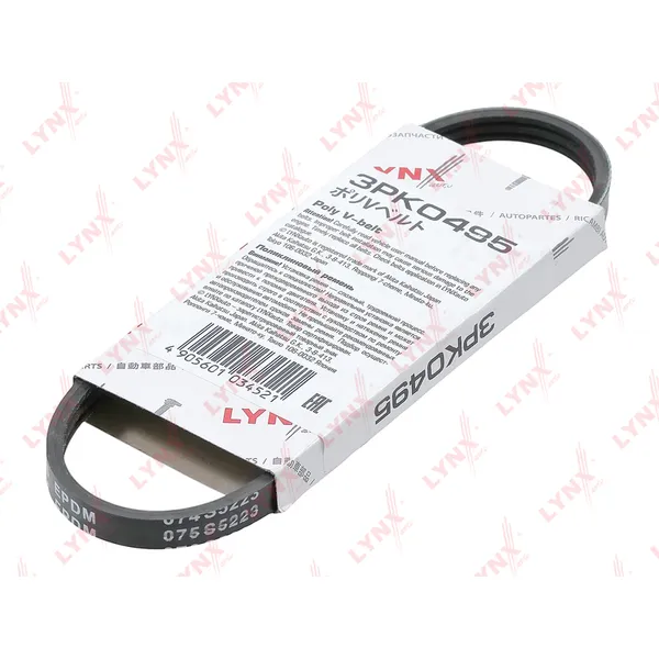 Ремень поликлиновой LYNXauto 3PK0495