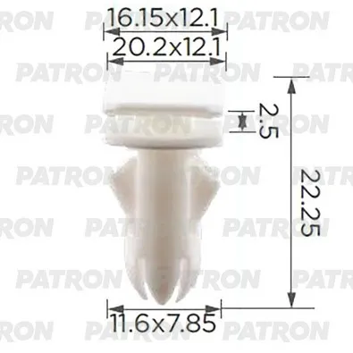 Клипса пластмассовая Mercedes клипса крепления знака аварийного PATRON P37-3860