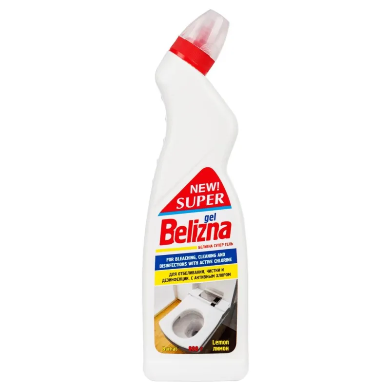 Средство для сантехники SUPER BELIZNA gel лимон универсальный 800гр 1561601