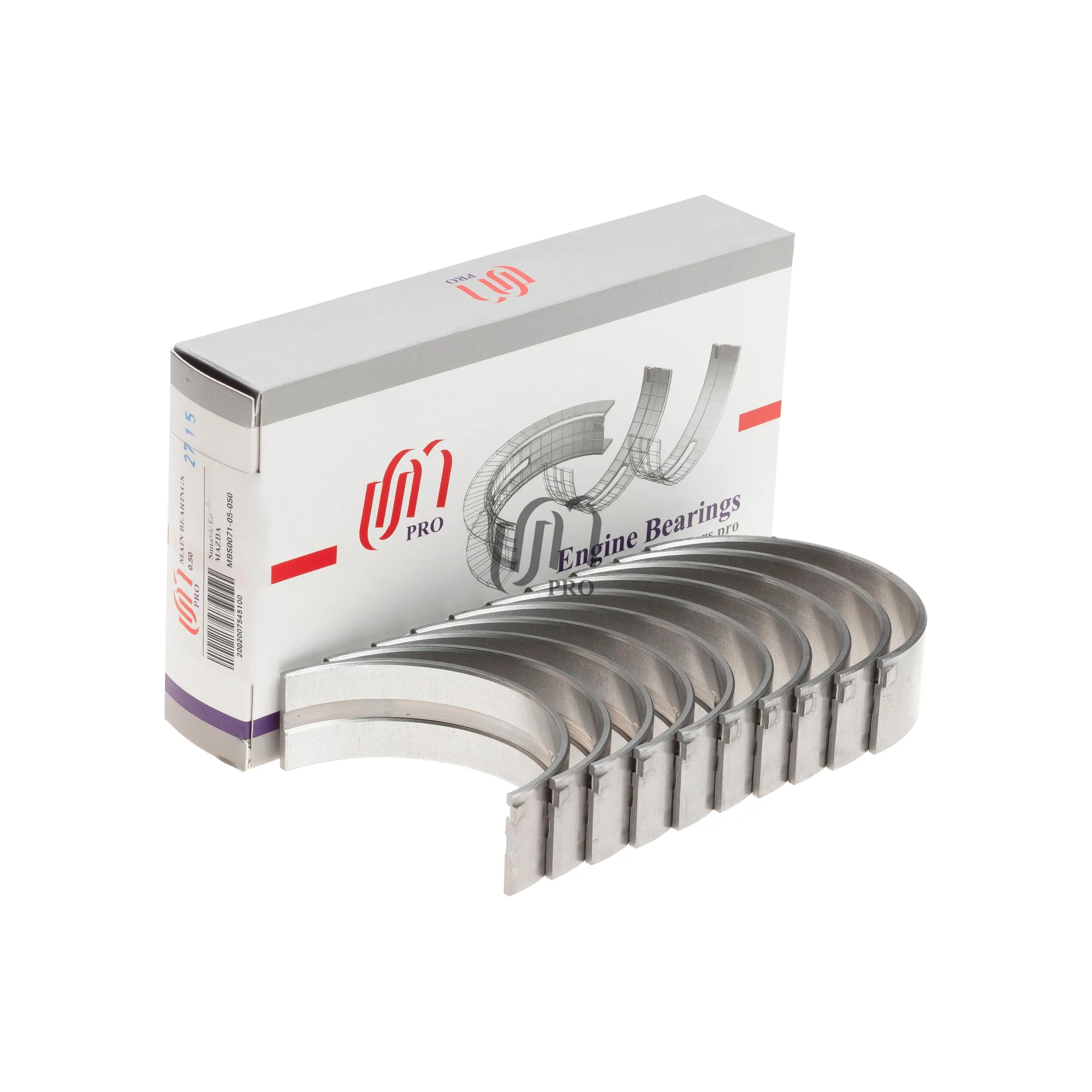 Вкладыши коренные 0.50 MAZDA WLT (WLY1-11-SHX) UM UNITED MOTORS UMPRO MBS007105050