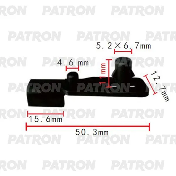 Держатель трубок электропроводки пластмассовый PATRON P37-2073