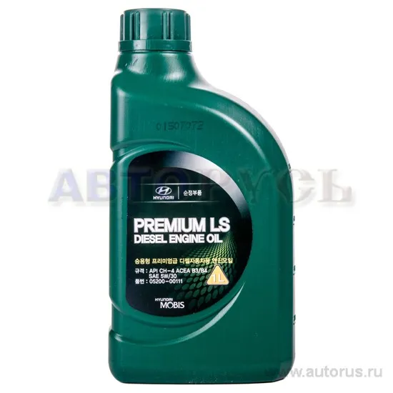 Масло моторное Hyundai MOBIS 5W30 PREMIUM LS DIESEL CH-4,1л 520000111