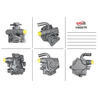 Насос гидроусилителя руля  восстановленный AUDI A4 94-00,A4 Avant 94-01,VW PASSAT 96-00,PASSAT 00-05 MSG VW007R