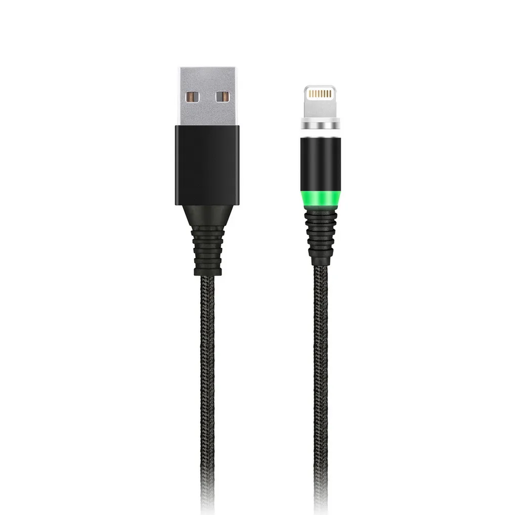 Кабель зарядки с магнитным отсоед. наконечн. 8-PIN для APPLE, длина 1м, до 2 а, черн. SMARTBUY IK-510MT-2