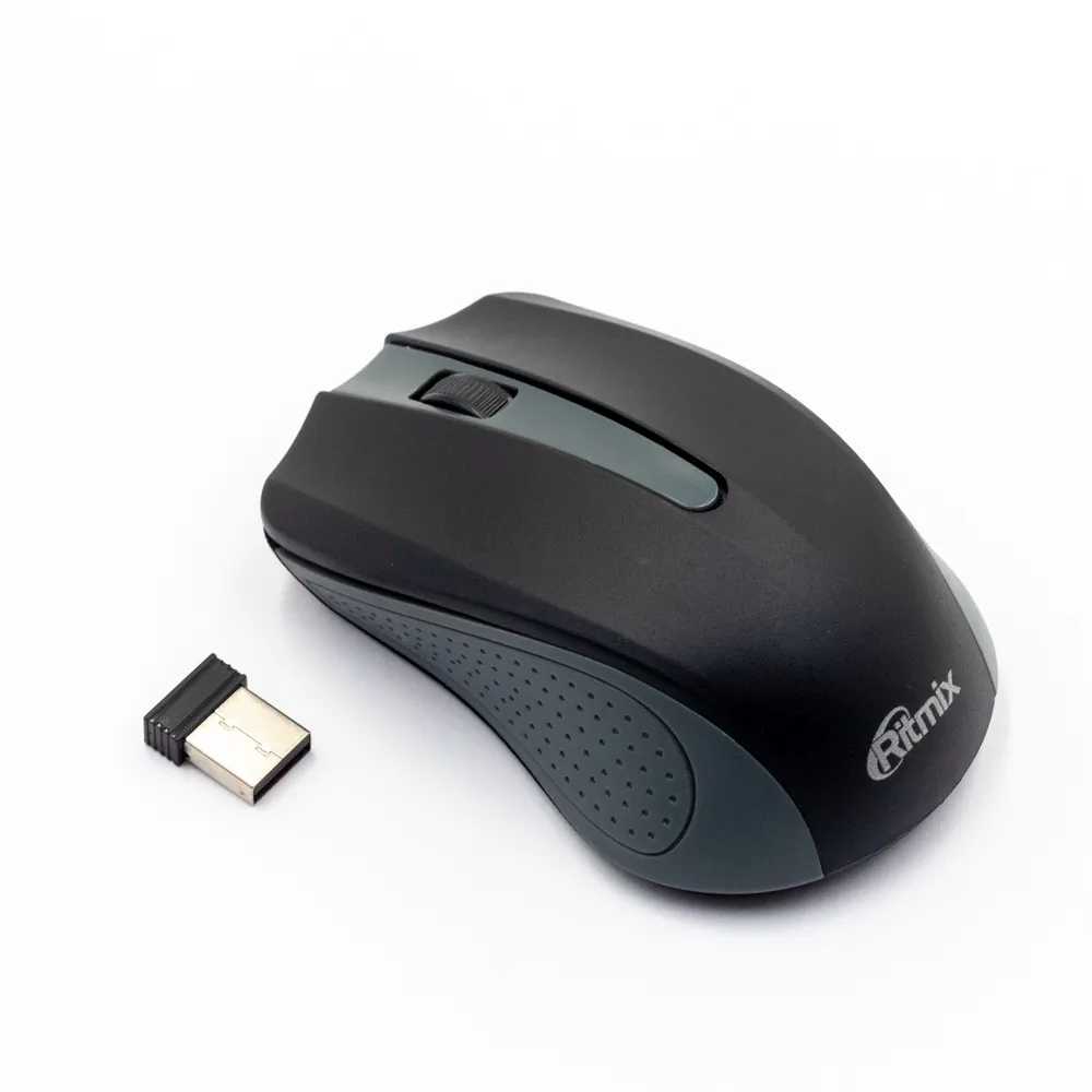Мышь компьютерная беспроводная RITMIX RMW-555 Black-Gray 15119386 Ritmix 15118534