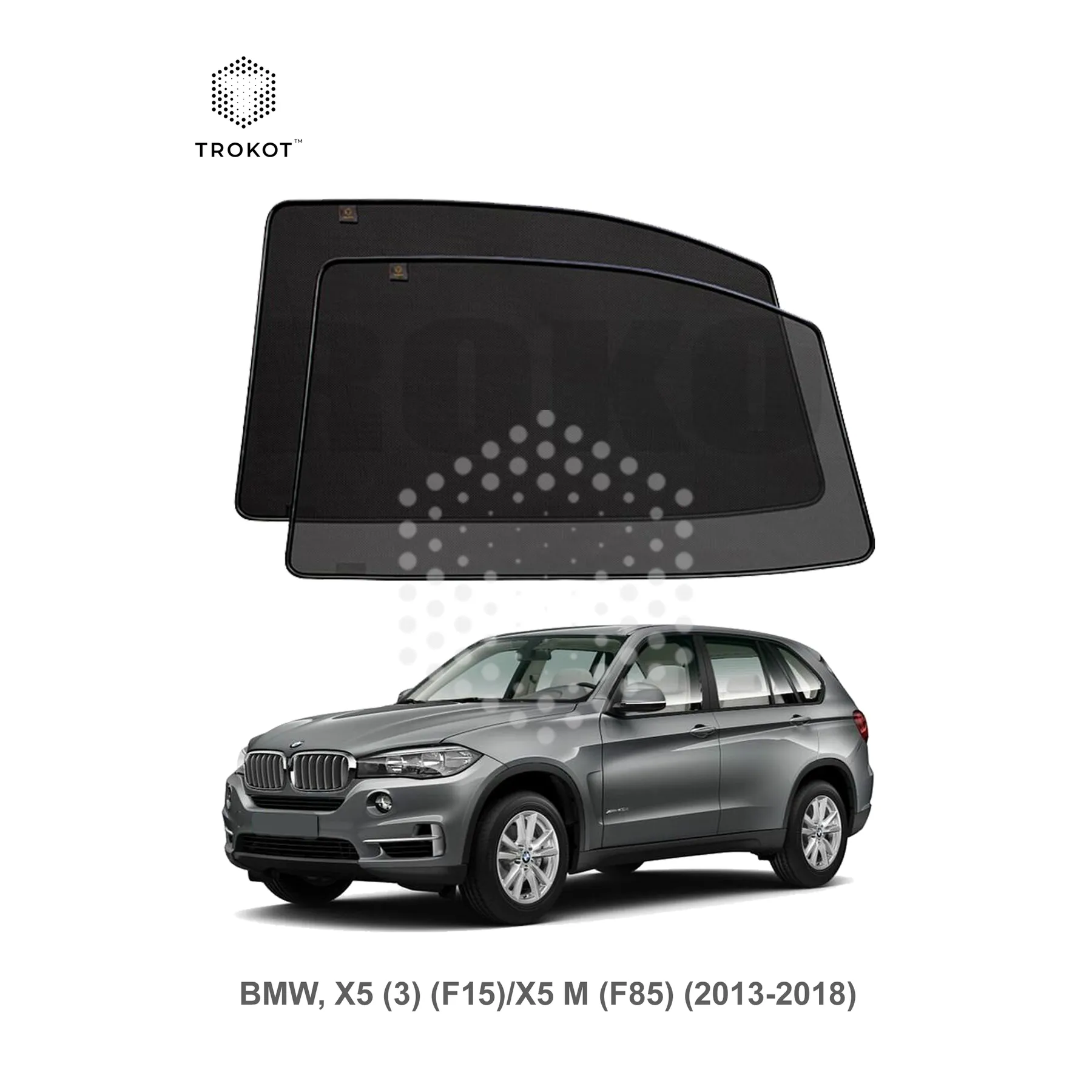 Комплект шторок на задние двери BMW X5 (3) (F15)/X5 M (F85) (2013-2018)