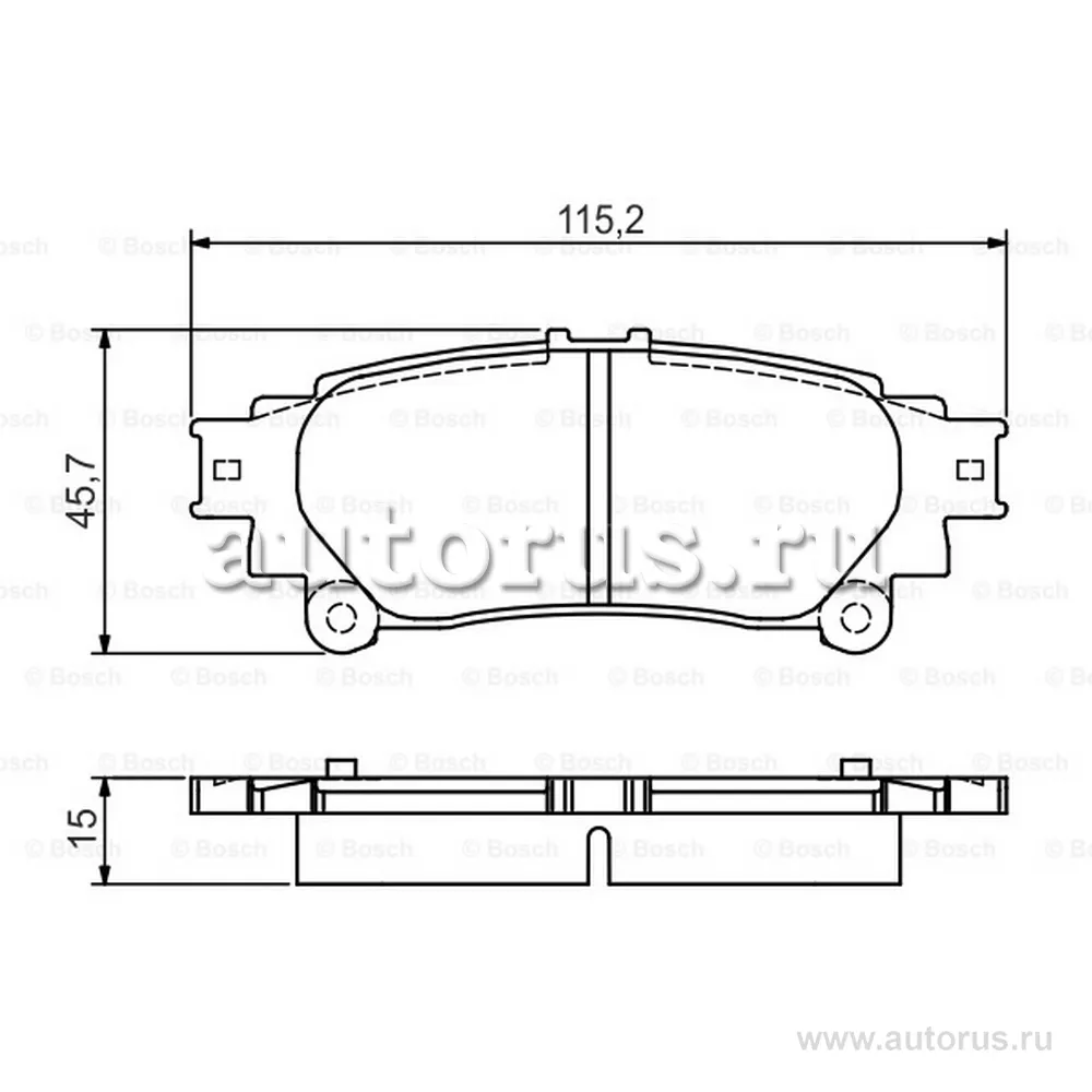 Колодки тормозные LEXUS RX 350450h 09- задние