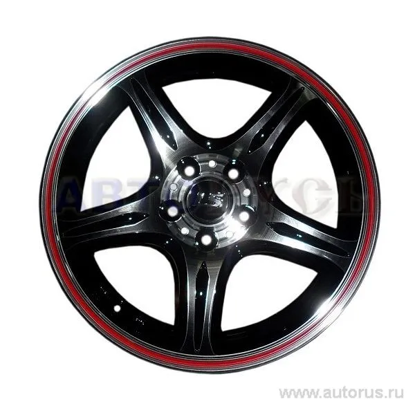 Диск литой R15 6.5J 5x100/57.1 ET38 LS 319 BKFRL S024089