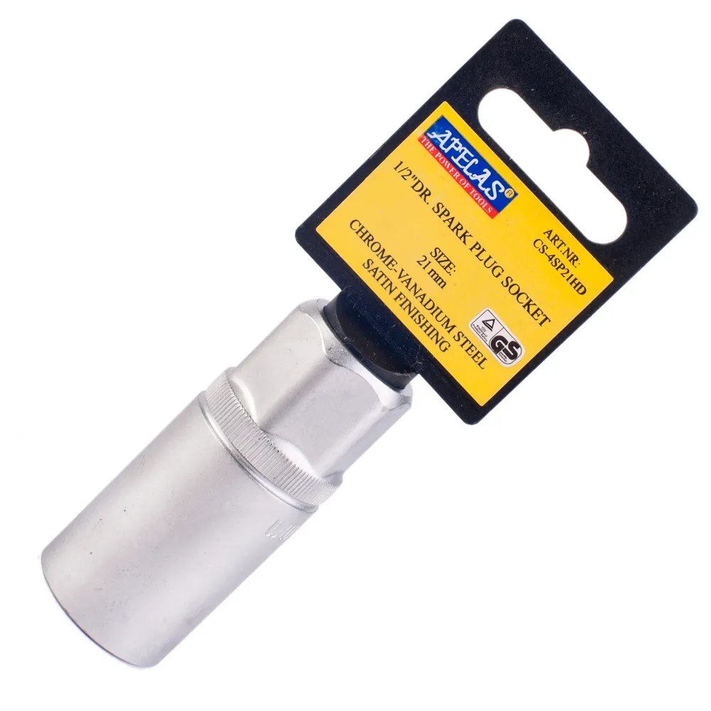 Головка свечная 16 мм 6-гранная 1/2DR APELAS CS-4SP16HD