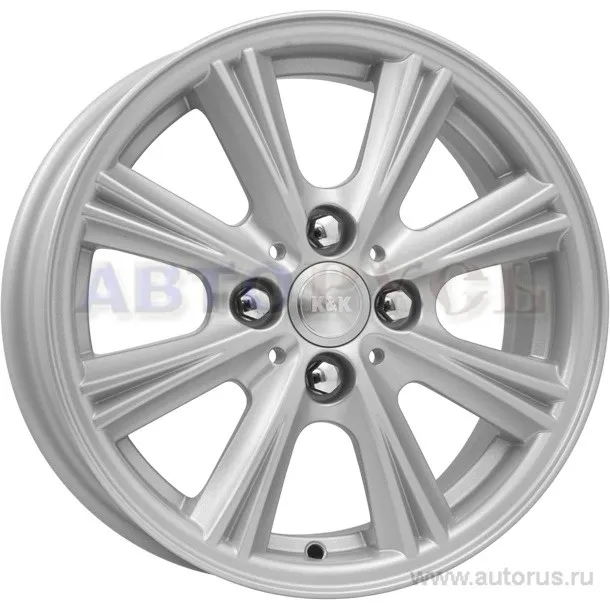Диск литой R13 5.5J 4x114.3/69.1 ET46 КИК Аттика блэк платинум 15954