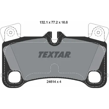 Колодки тормозные задние AUDI PORSCHE VOLKSWAGEN TEXTAR 2461401