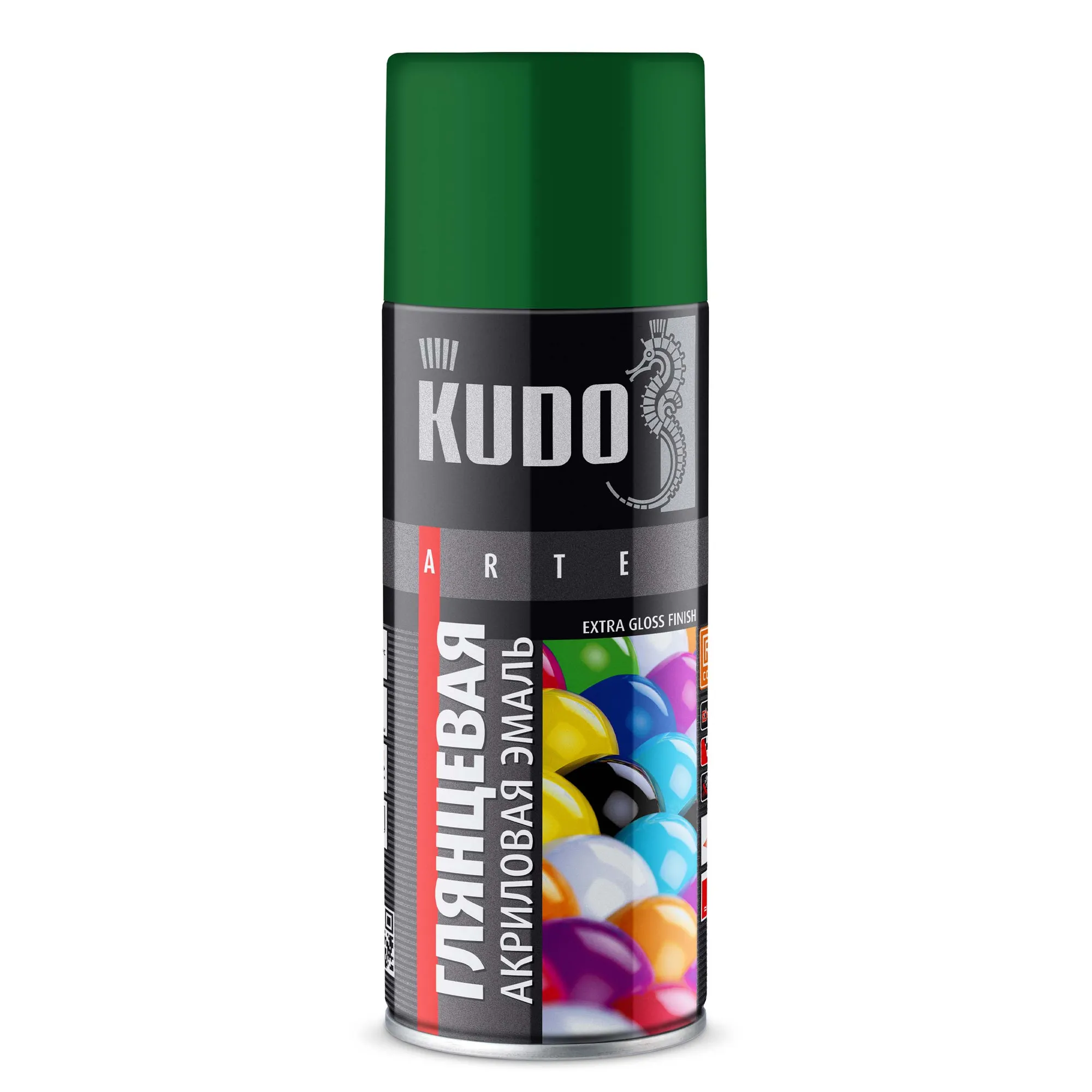 Эмаль универсальная акриловая RAL 6029 зеленая высокоглянцевая KUDO KUDO KUA6029