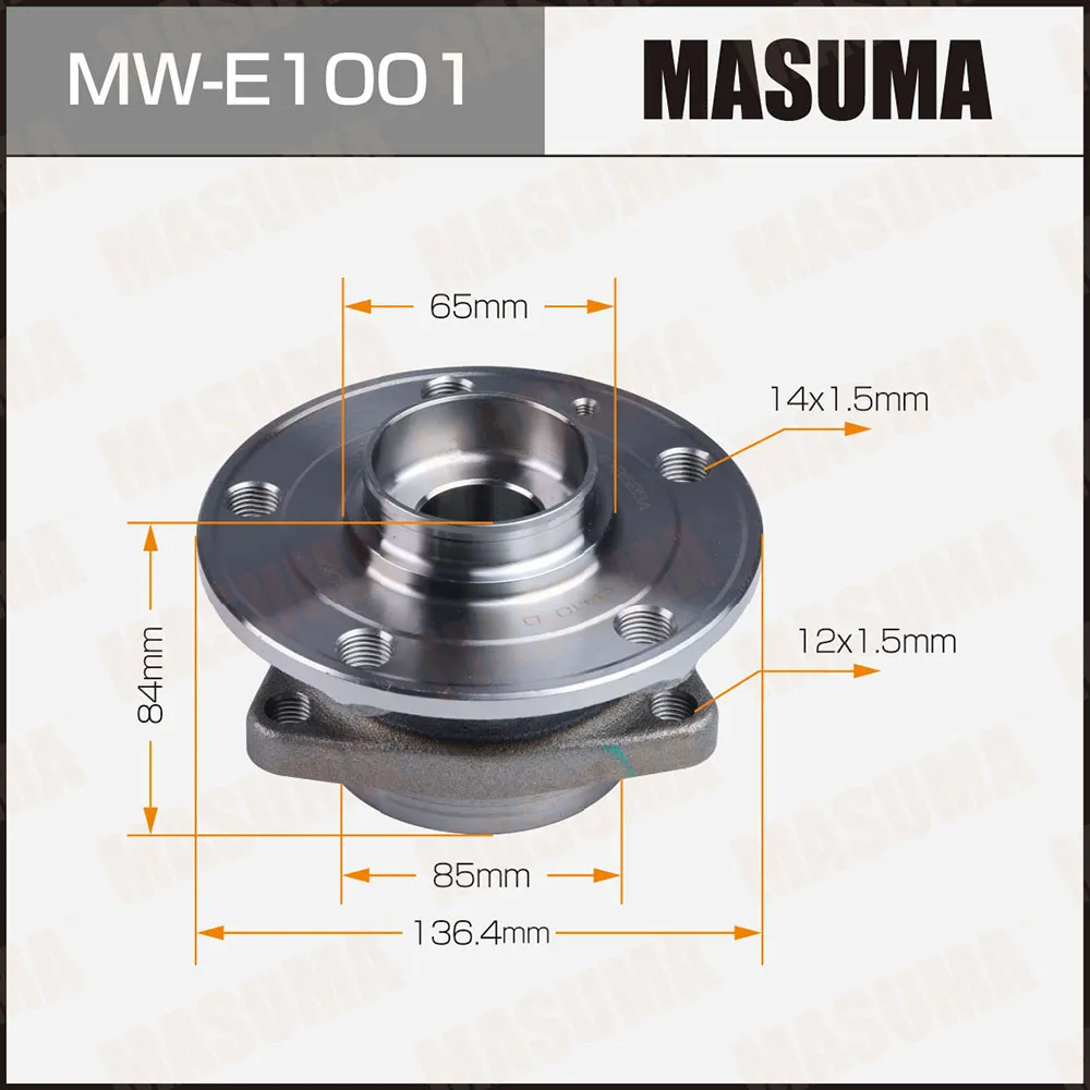Ступичный узел передн MASUMA MW-E1001