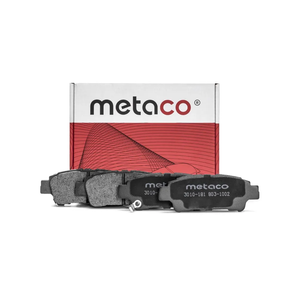 Колодки тормозные задние дисковые к-кт TOYOTA PREVIA 00> Metaco 3010-181
