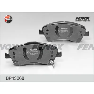 Колодки тормозные дисковые TOYOTA AURIS E15, AVENSIS, COROLLA, VERSO 1.4-2.0, FENOX BP43268