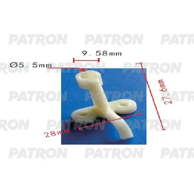Клипса пластмассовая GM применяемость: освещение PATRON P371784