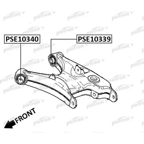 Сайлентблок рычага подвески передний BMW 5 E39 95-03 PATRON PSE10340