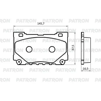 Колодки тормозные дисковые пер. Zeekr 001/009/X/Z Sport (disk 21) 23- PATRON PBP403