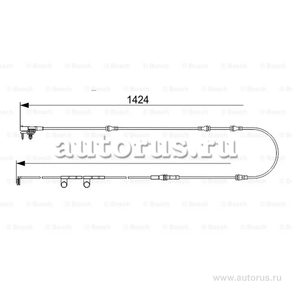 Сигнализатор износа тормозных колодок BOSCH 1987473581