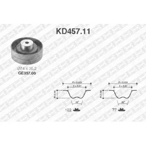 Ремкомплект ГРМ, ремень + ролики SNR KD45711