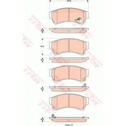 Колодки передние MAZDA 6 07-> TRW GDB3501