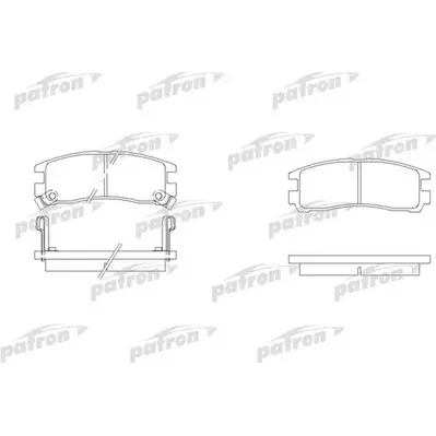 Колодки тормозные дисковые задн CHRYSLER: SEBRING 01-, HYUNDAI: SANTAMO 99-, PATRON PBP803