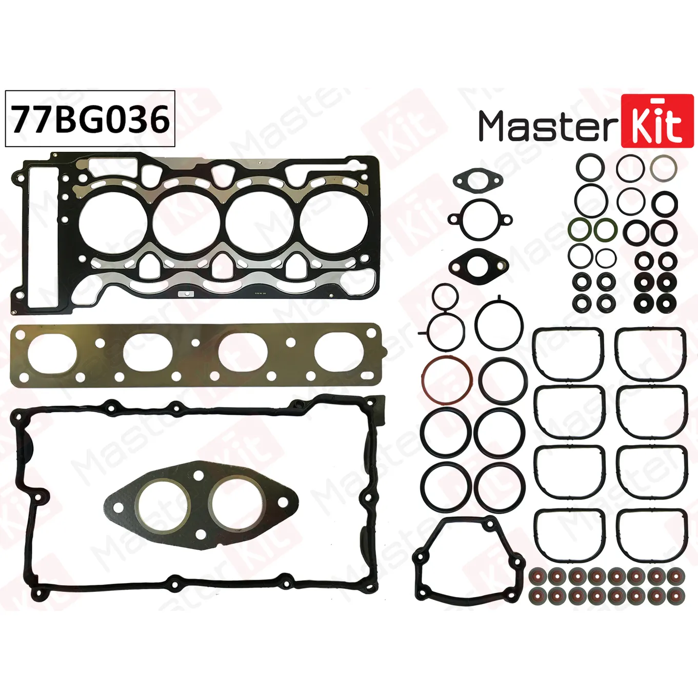 Верхний комплект прокладок с прокладкой ГБЦ BMW E46,E83 N42/N46 00-07 MASTERKIT 77BG036
