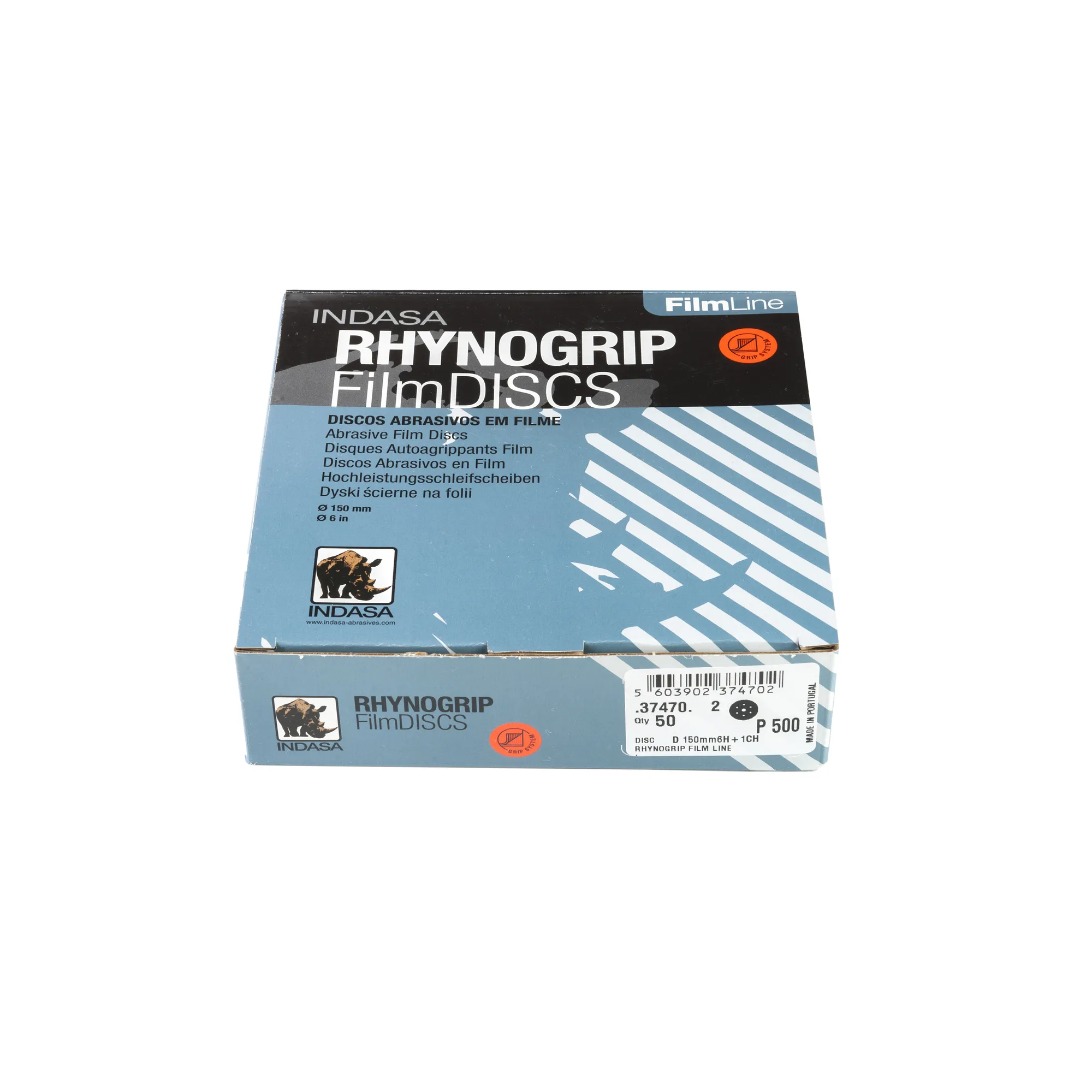 Круг RHYNOGRIP (6H+1CH) D150 мм Р500 Indasa 37470