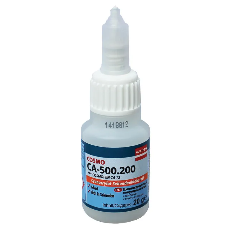 Клей цианоакрилатный секундный 20 гр COSMO CA-500.200 (COSMOFEN CA 12) FL95 652887
