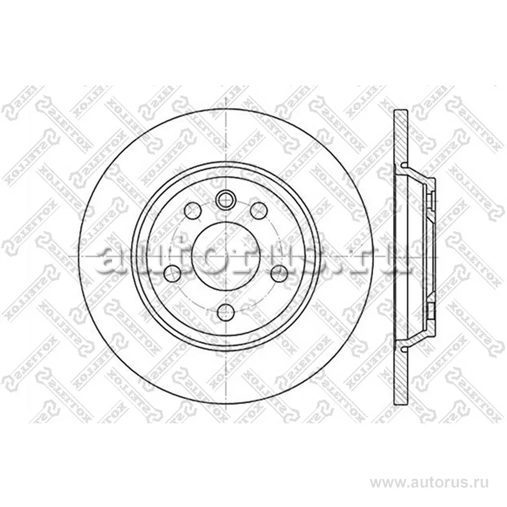 Диск тормозной задний FORD GALAXY, VW T4 1.8-2.5TDI 96> STELLOX 60202552_SX
