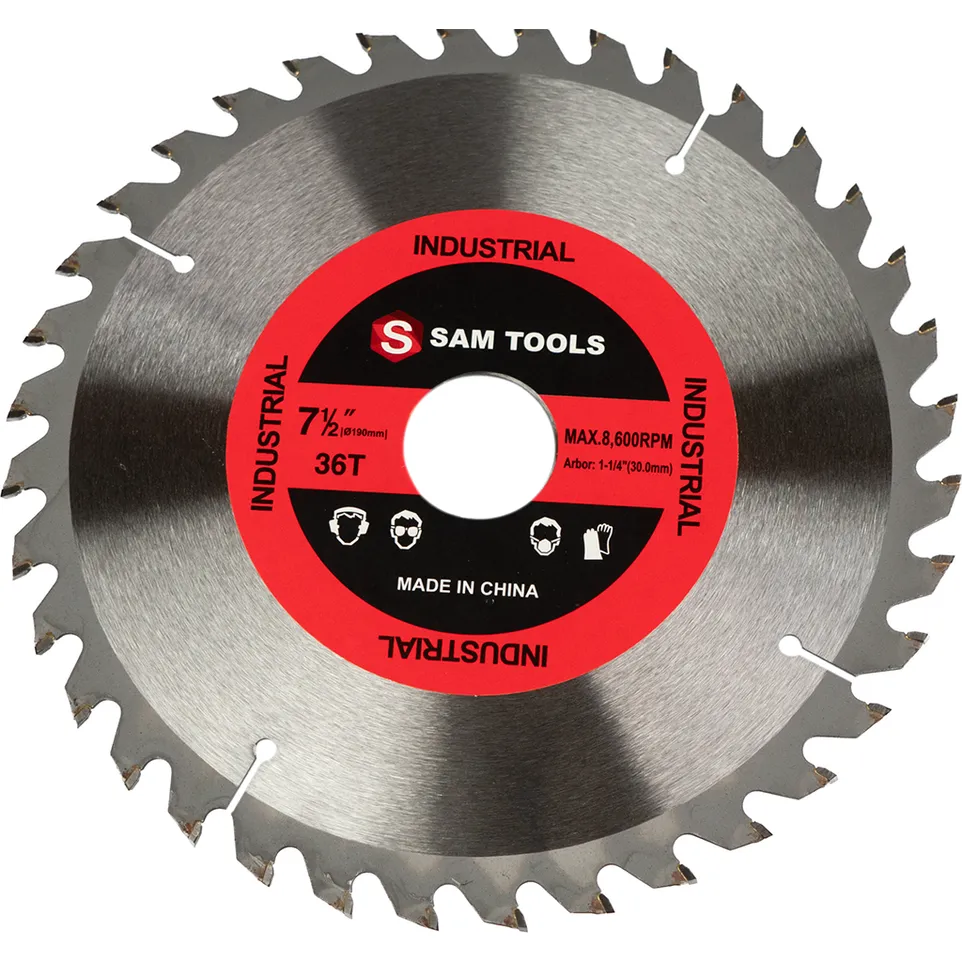 Диск пильный по дереву 190х30 мм. 36 зуб. S SAMTOOLS SAMC-020190036