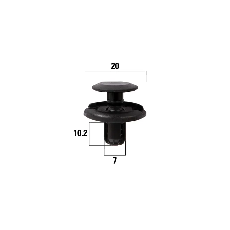 Клипсы автомобильные Honda Accord, Civic/Toyota Camry,Corolla, RAV4 OBERKRAFT KRAFT KT106202