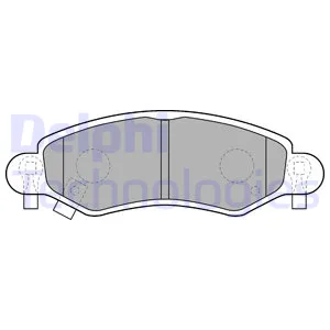 Колодки передние OPEL Agila 00-08 / SUZIKI Ignis 03->/Wagon 04-> DELPHI LP1500