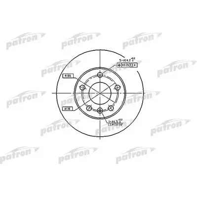 Диск тормозной задний OPEL: ASTRA F CLASSIC универсал 03-05, ASTRA PATRON PBD4051