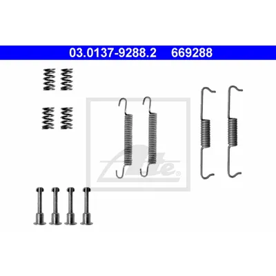 Ремкомплект колодок стояночного тормоза BMW/LAND ROVER/MB/PORSCHE/VAG ATE 03.0137-9288.2