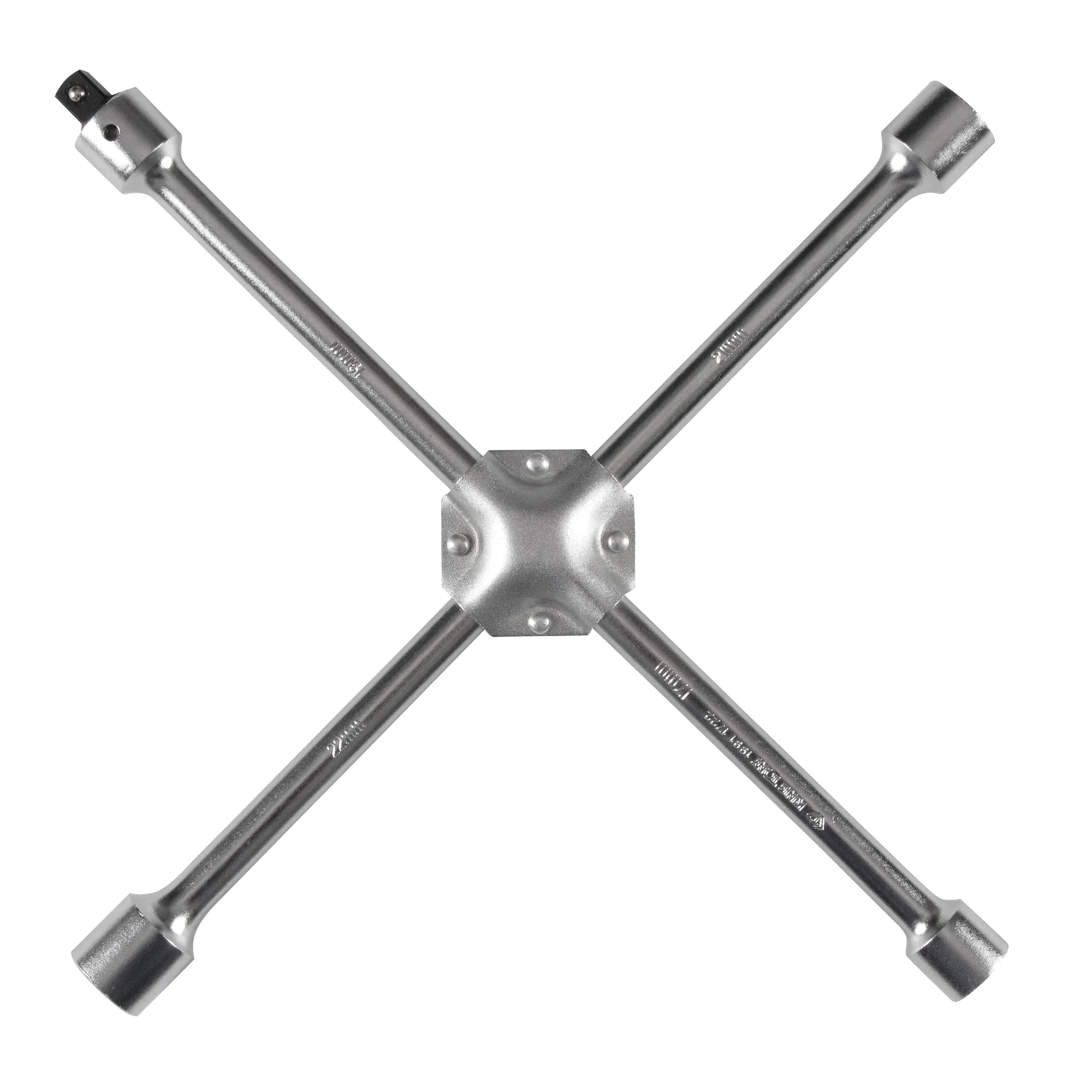 Ключ колёсный баллонный, крестовый, 17x19x21x22 мм, 400 мм KING TONY 19911722