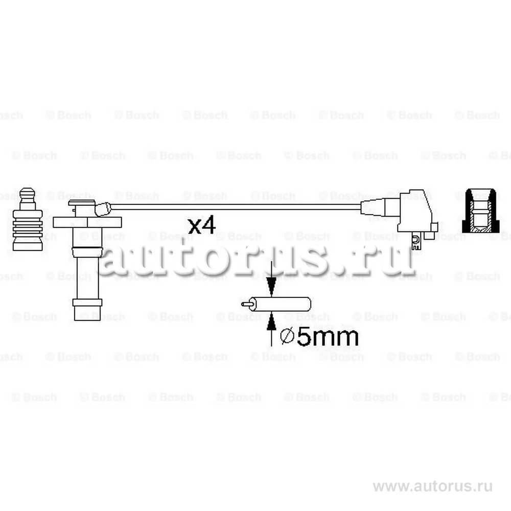 Комплект проводов зажигания BOSCH 0986356928