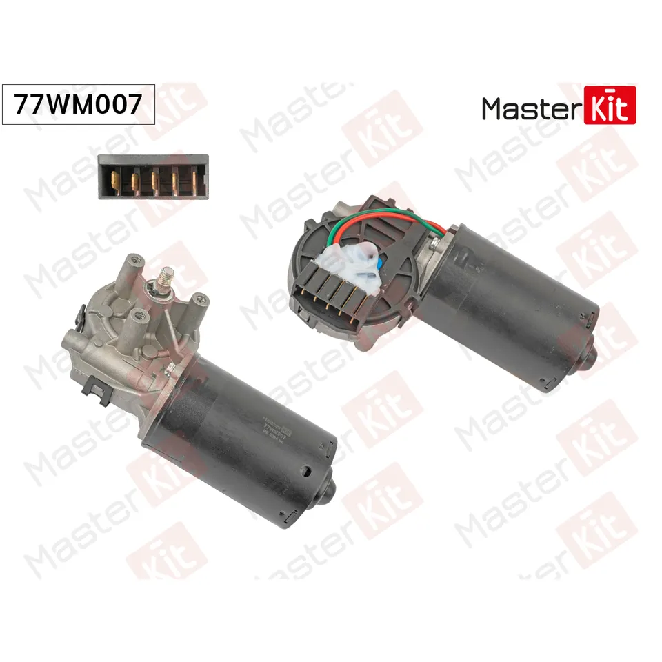 77WM007 Мотор стеклоочистителя перед. Mercedes-Benz M-CLASS (W163) 1998 - 2005 MASTERKIT 77WM007