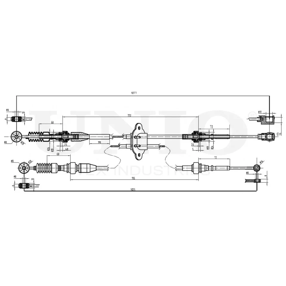 Трос КПП UNIO CAB-10001