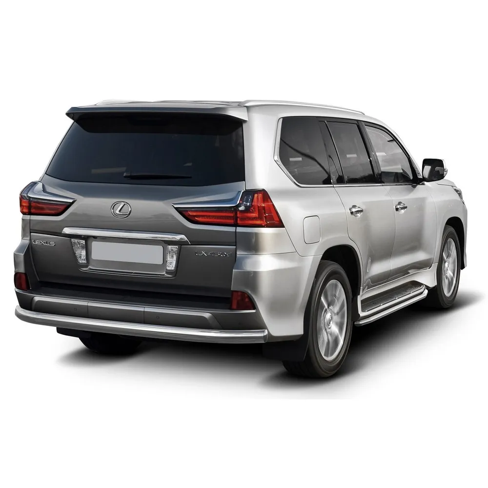 Защита штатных порогов d57 Rival для Lexus LX III рестайлинг 2015-н.в., нерж. сталь, 2 шт., R.3210.006