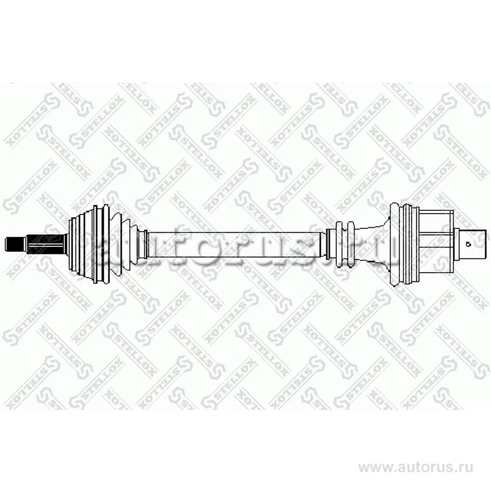 Привод правый 747mm, 21721 Renault Laguna 1.9dTi 97-01 STELLOX 158 1770-SX