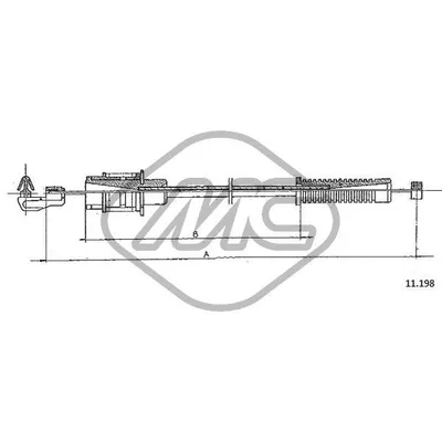 Трос газа VISA DIESEL - C15 DIESEL Metalcaucho 80879