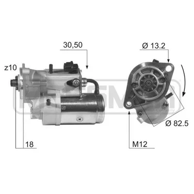 Стартер TOYOTA LC PRADO 120 2.2kw ERA 220361