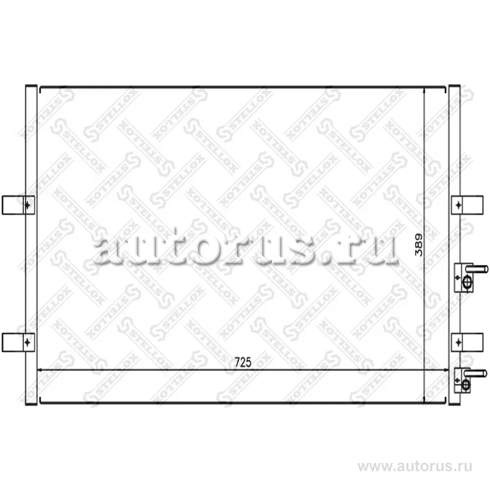 Радиатор кондиционера Ford Transit 2.2TDCi/2.4TDCi 06> STELLOX 10-45563-SX