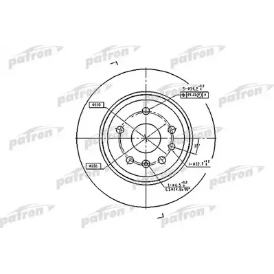 Диск тормозной задний OPEL: VECTRA B 95-02, VECTRA B хечбэк 95-03, PATRON PBD2773
